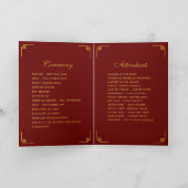 Programme Or, bleu marine et Mariage floral de Bourgogne (Intérieur)