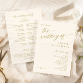 Programme Or romantique doux et Mariage d'ivoire léger