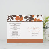 Programme Orange et Mariage de automne Brown (Debout devant)