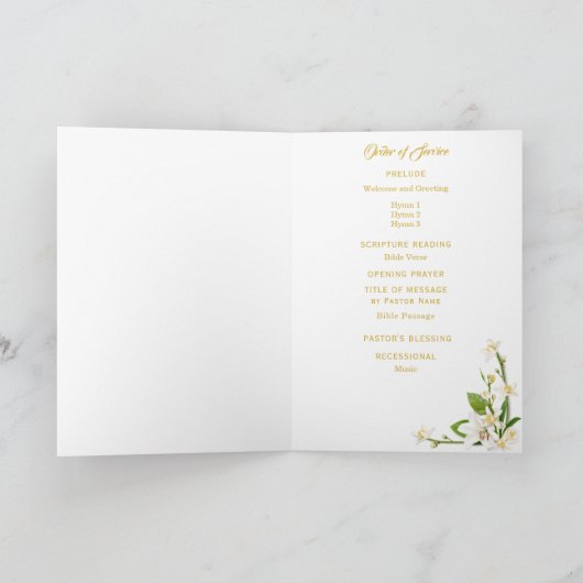 Programme Orchid Lily Cross Pâques (Intérieur)