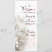 Programme Orchidées Blanches Rêveuses Mariage Floral Romanti (Devant)