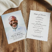 Programme Ordre commémoratif personnalisé photo