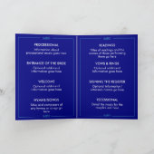 Programme Ordre de cérémonie de mariage moderne éditable (Intérieur)