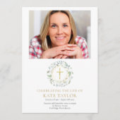 Programme Ordre de service de deuil de la guirlande de verdu (Devant)