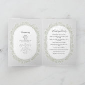 Programme Ordre de service de mariage Gypsophile Respiration (Intérieur)