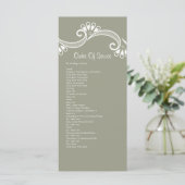 Programme Ordre De Service Élégamment Asiatique (Debout devant)