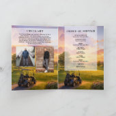 Programme Ordre de service funéraire mémorial de buggy de go (Intérieur)