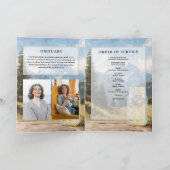 Programme Ordre de service funéraire Mémorial Lumières de Mo (Intérieur)