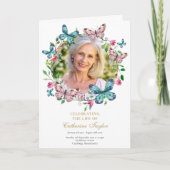 Programme Ordre de service mémorial funéraire Photo de papil (Devant)