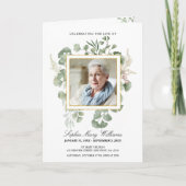 Programme Ordre des funérailles | Floral Memorial Program (Devant)