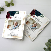 Programme Ordre des funérailles | Floral Memorial Program