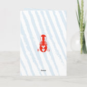 Programme Ordre du service de mariage Blue Stripe Lobster He (Dos)