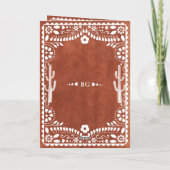 Programme Ordre du service de mariage mexicain Papel Picado  (Dos)