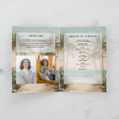 Programme Ordre du service de mémorial de crémation de plage (Intérieur)