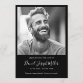 Programme Ordre funéraire de service Célébration de la vie (Devant)