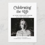 Programme Ordre minimal des funérailles rétro (Devant)