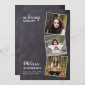 Programme Ordre Rustique Du Service 3 Funérailles Photo (Devant / Derrière)