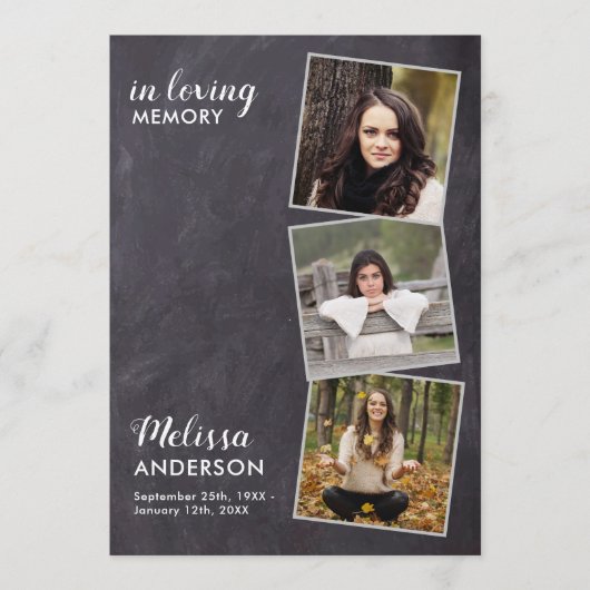 Programme Ordre Rustique Du Service 3 Funérailles Photo (Devant)