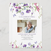 Programme Ordres funéraires violets Fleur sauvage (Devant / Derrière)