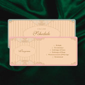 Programme Ornate Art Nouveau Wedding