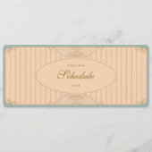 Programme Ornate Art Nouveau Wedding (Dos)