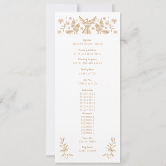 PROGRAMME OTOMI MEXICAIN BEIGE (Dos)