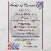 Programme Our Love Reaches The Moon Floral Wedding (Dos)