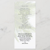 Programme Palm Feuille - Cérémonie de Mariage grand programm (Dos)