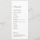 Programme Palm Tree Plage tropicale Destination Mariage (Dos)