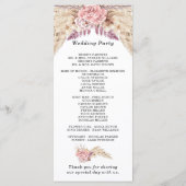 Programme Pampas Grass séché Floral Rose violet Mariage  (Dos)