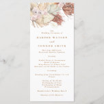 Programme Pampas Grass Tropical Jungle Floral Mariage<br><div class="desc">Romantique,  doux,  Pampas Grass Tropical Jungle Programme de mariage floral. Cela fera partie de la suite. #pampasgrass #jungleMariage #jungleinvitation #coralmariage #weddingmenu #désertons #lasvegasMariage #terracottamariage #peachmariage #pampasweddmenu #pampas #terracotta #corail #peach #naturalmariage #driedgrass #driedpampas #wabisabimariage #nature #mariage</div>