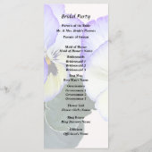 Programme Pansies violettes et crème (Dos)