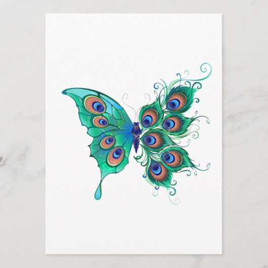 Programme Papillon aux plumes de paon vert (Devant)