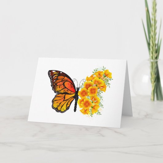 Programme Papillon Fleur avec Pavot de Californie Jaune (Devant)