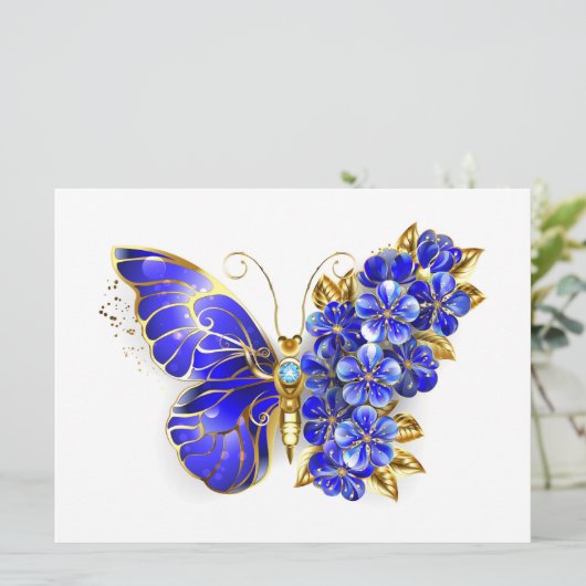Programme Papillon saphir à fleurs (Debout devant)