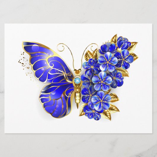 Programme Papillon saphir à fleurs (Devant)