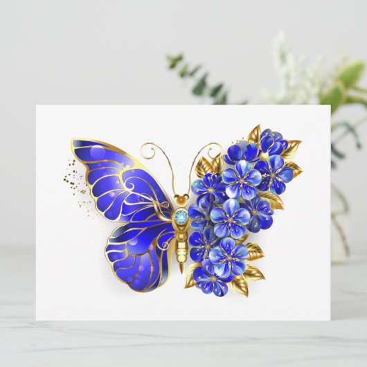 Programme Papillon saphir à fleurs (Debout devant)