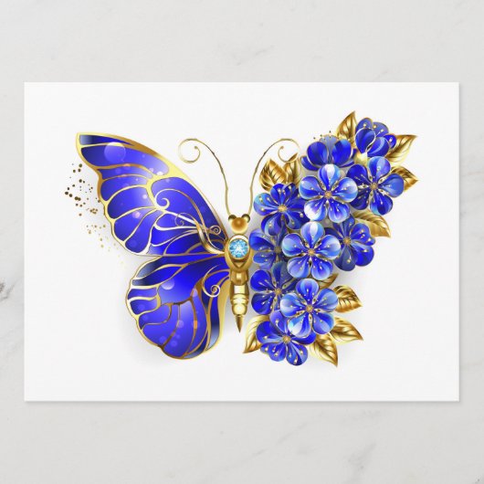 Programme Papillon saphir à fleurs (Devant)