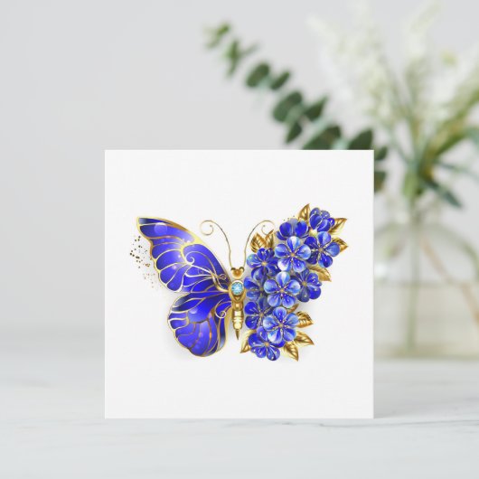 Programme Papillon saphir à fleurs (Debout devant)