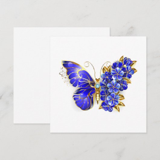 Programme Papillon saphir à fleurs (Devant / Derrière)