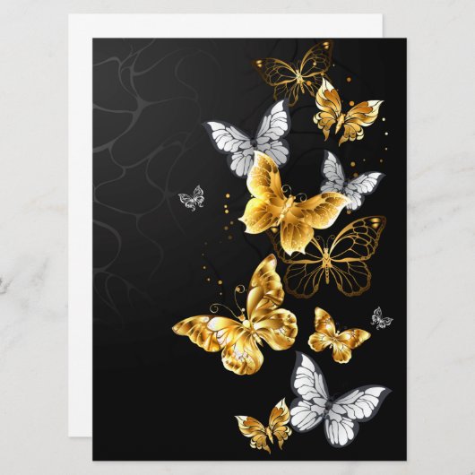 Programme Papillons blancs et dorés (Devant / Derrière)