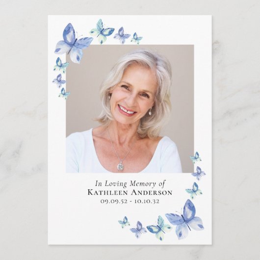 Programme Papillons bleus | Mémorial (Devant)