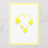 Programme Papillons de couleur jaune Mariage de conception c (Dos)