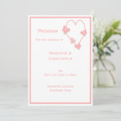 Programme Papillons de couleur rose Mariage de conception ca (Debout devant)