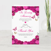 Programme Papillons Fuchsia Pink Floral Quinceanera Tiara (Dos)