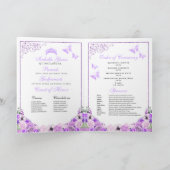 Programme Papillons Lilac Quinceanera pourpre Tiara (Intérieur)