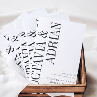 Parallèle | Mariage noir et blanc moderne