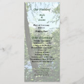 Programme Park With Bridge in Distance Wedding Program (Devant)