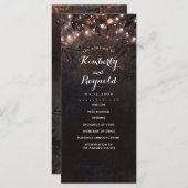 Programme Parties scintillant d'or rose Rustique Nature Prog (Devant / Derrière)