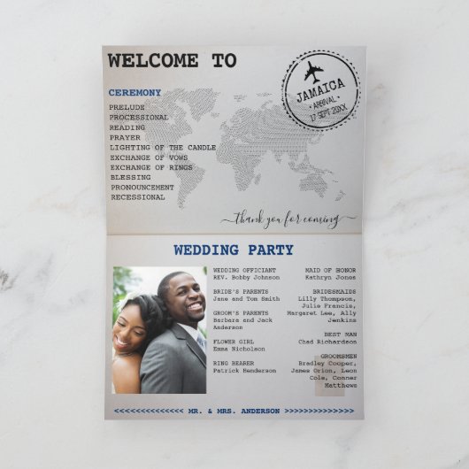 Programme Passeport bleu Jamaïque Destination Mariage (Intérieur)